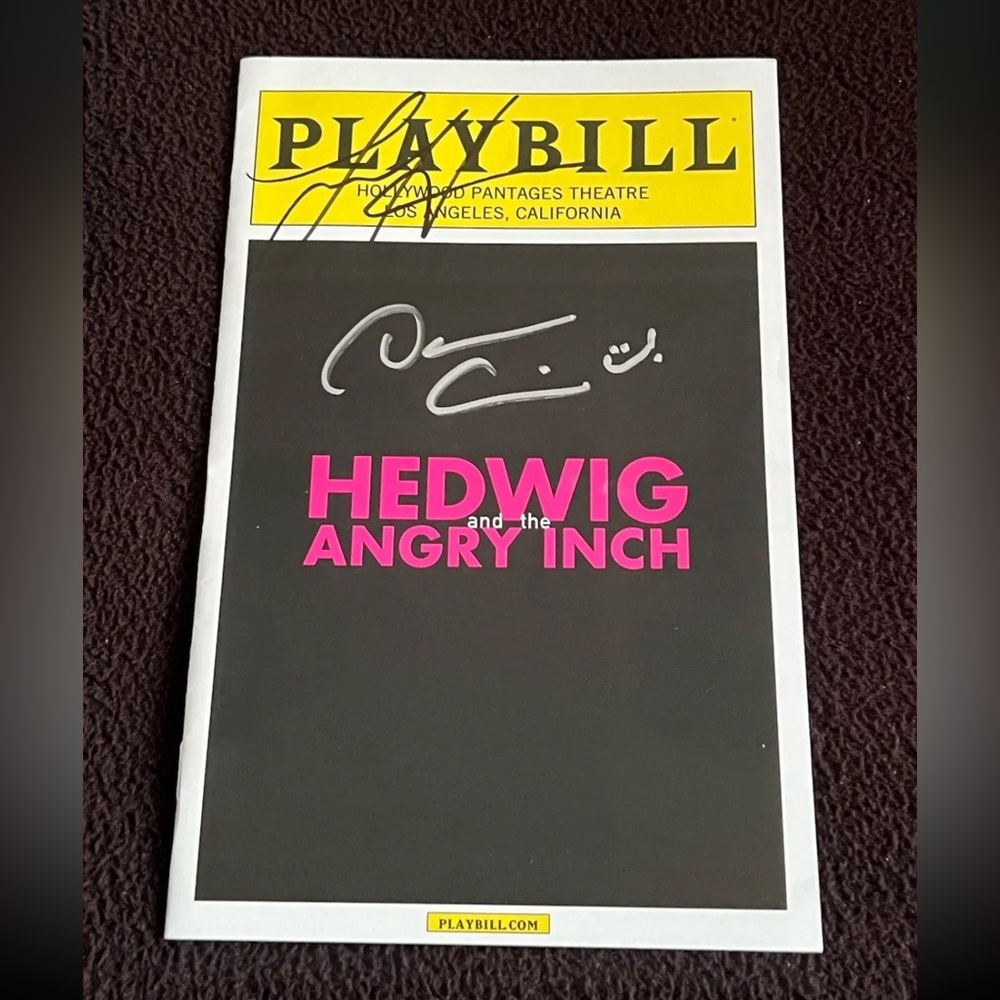 Hedwig and the Angry Inch Darren Criss Lena Hall Signed Playbill LA Pantages